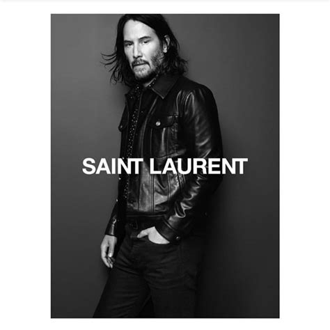 This is not a drill: Keanu Reeves is the new face of Saint Laurent